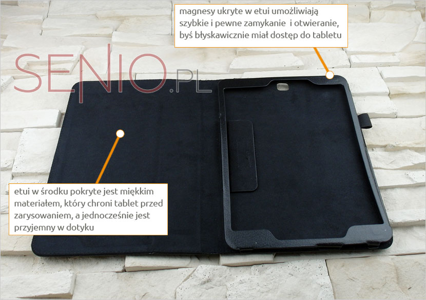 pokrowiec książkowy na tablet